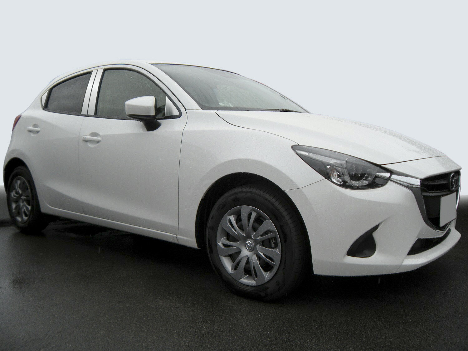 【ハイクオリティー】デミオ　DJ3FS/DJ3AS/DJ5FS/DJ5AS　ステンレス　ピラー　ヘアライン　INVENTER/grow/ピラーパネル/メッキピラー/車パーツ/鏡面