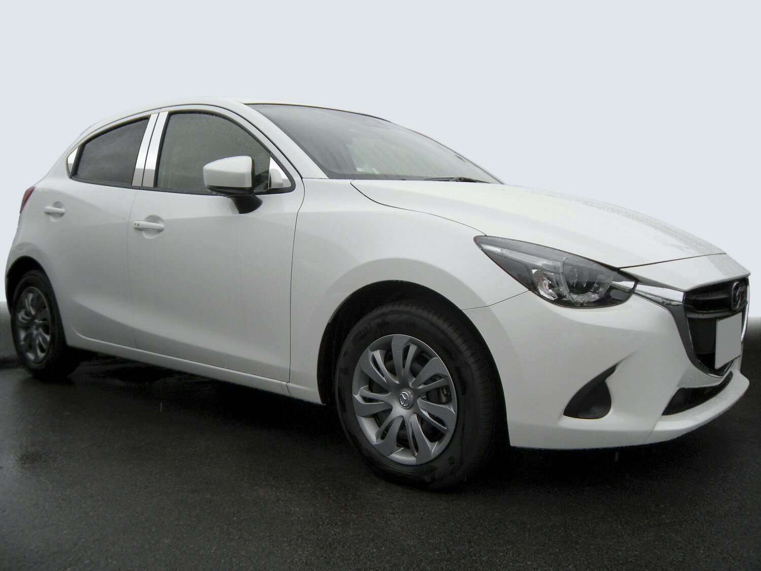 【最鏡面】デミオ　DJ3FS/DJ3AS/DJ5FS/DJ5AS　ステンレス　ピラー　鏡面HYPER　INVENTER/grow/ピラーパネル/メッキピラー/車パーツ/鏡面