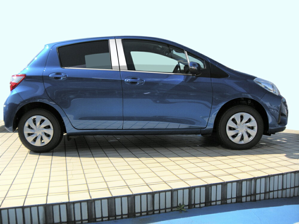 【最鏡面】NSP/KSP130ヴィッツ　ステンレス　ドアモール　鏡面 　INVENTER/grow/モール/ベルトモール/車パーツ/鏡面