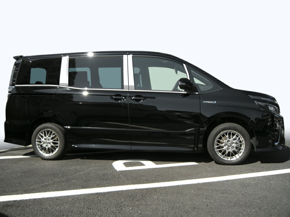 ZRR80／ZWR80　ヴォクシー　ステンレス　ピラー　鏡面HYPER　INVENTER/grow/ピラーパネル/メッキピラー/車パーツ/鏡面