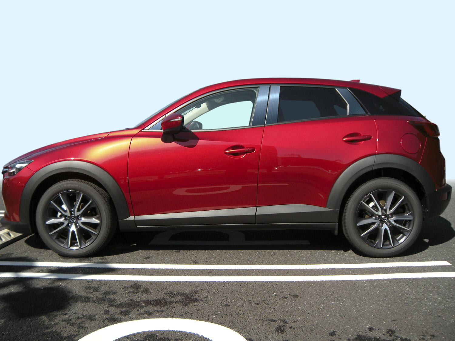 【ハイクオリティー】CXー3　ステンレス　ピラー　ヘアラインブルー　INVENTER/grow/ピラーパネル/メッキピラー/車パーツ/鏡面