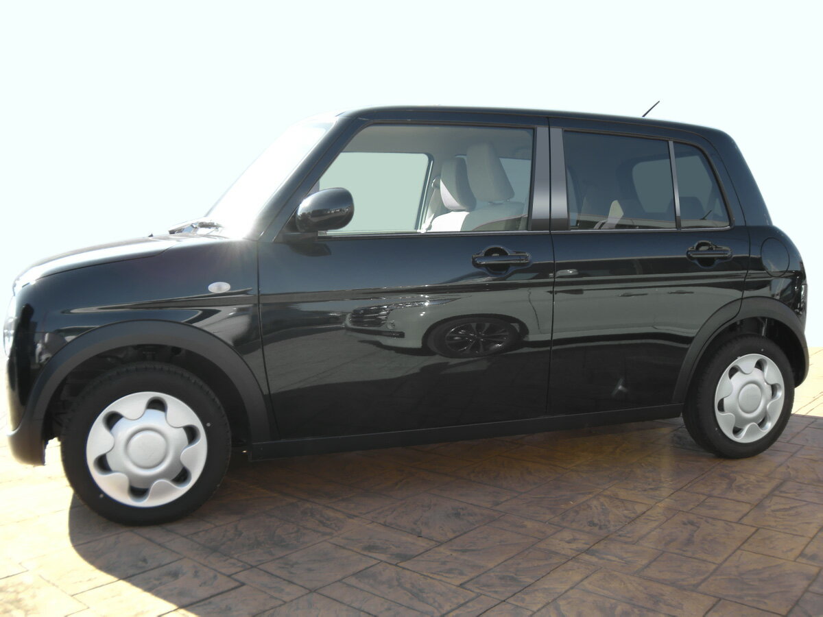 【最鏡面】HE33S　ラパン　ステンレス　ピラー　鏡面HYPERブラック　INVENTER/grow/ピラーパネル/メッキピラー/車パーツ/鏡面