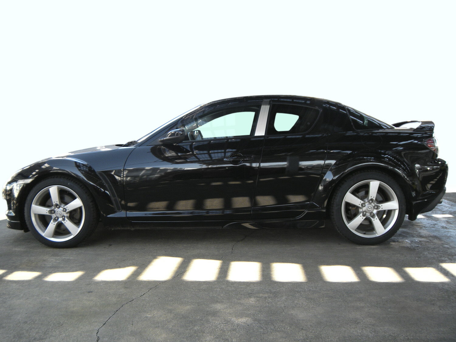 【ハイクオリティー】SE3P　RXー8　ステンレス　ピラー　ヘアライン　INVENTER/grow/ピラーパネル/メッキピラー/車パーツ/鏡面