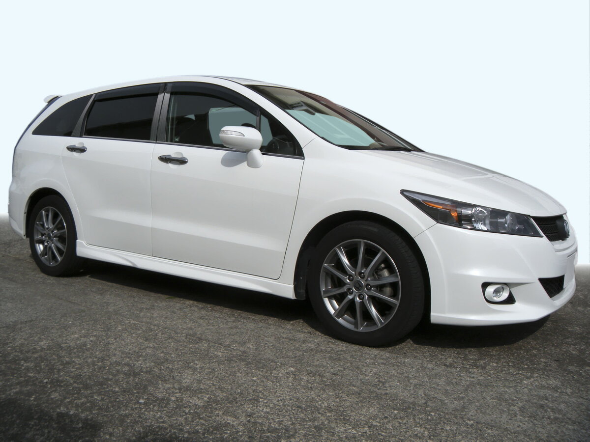 【ハイクオリティー】RN6ストリーム　ステンレス　ピラー　ヘアラインブラック　INVENTER/grow/ピラーパネル/メッキピラー/車パーツ/鏡面