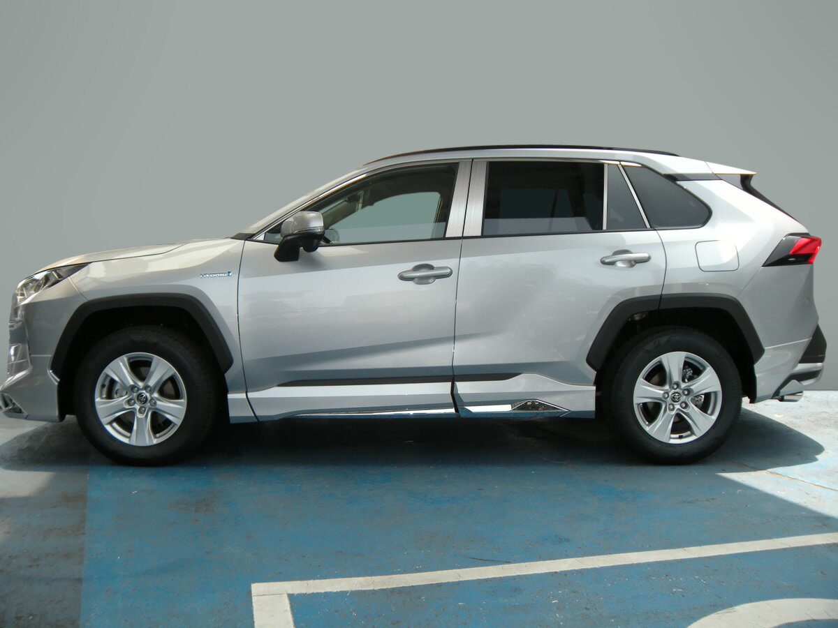 【ハイクオリティー】MXAA/AXAH　RAV4　MXAA54/MXAA52/AXAH52/AXAH54　ステンレス　ピラー　ヘアライン　INVENTER/grow/ピラーパネル/メッキピラー/車パーツ/鏡面