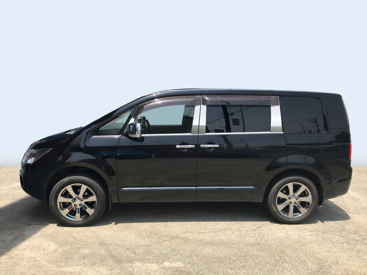 【最鏡面】CV5W　デリカD5　ステンレス　ドアモール　鏡面 　INVENTER/grow/モール/ベルトモール/車パーツ/鏡面