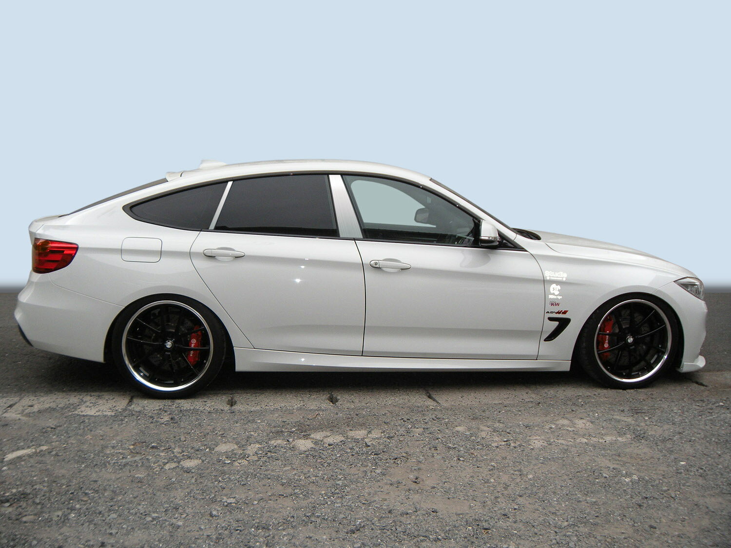 【ハイクオリティー】BMW用　3X20（F34）　320iグランツーリスモ　ステンレス　ピラー　ヘアライン　INVENTER/grow/ピラーパネル/メッキピラー/車パーツ/鏡面