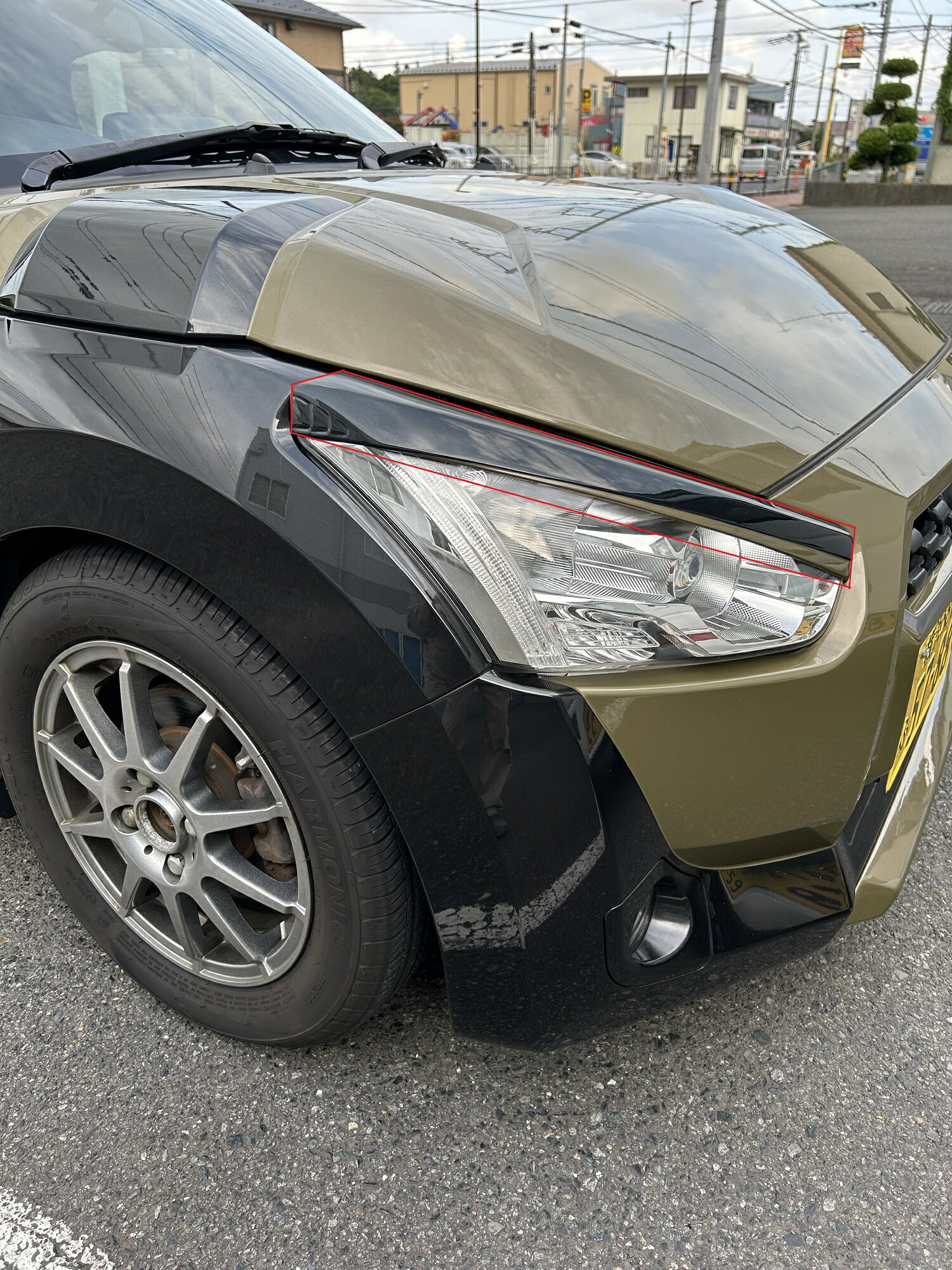 【フェイクエイト】LA400K　コペンエクスプレイ　アイライン　塗分け塗装済み（2色）　送料込み