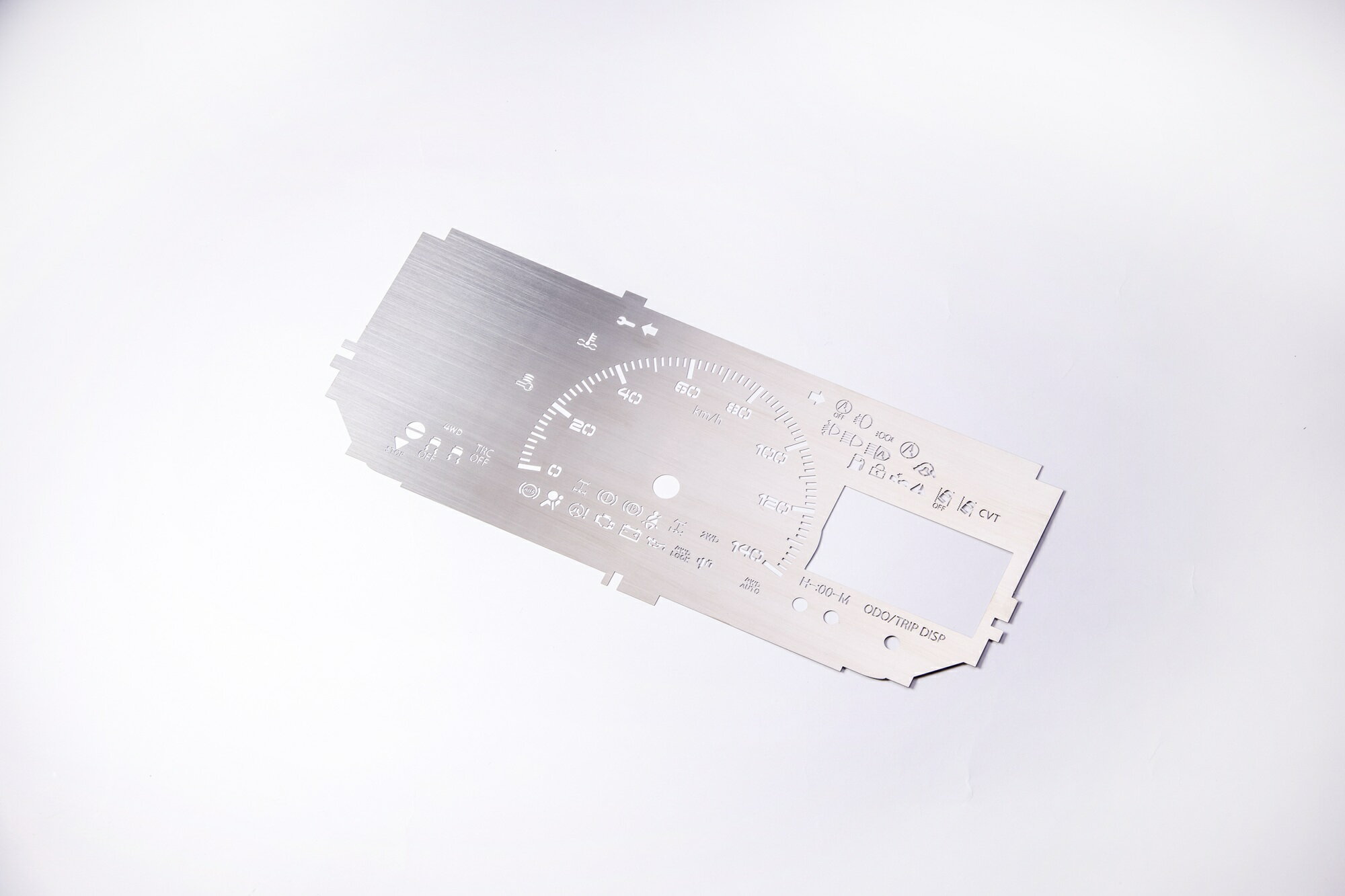 其它 - ハイゼットトラック/ハイゼットカーゴ　メタルメーターパネル　ステンレス　ヘアライン