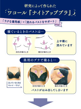 【送料無料】【25%OFF】ワコール ナイトアップブラ ノンワイヤーブラジャー 全9色 LL/3L BRA155