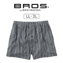 【25%OFF】ワコール ブロス BROS トランクス メンズ 前開き ジャストウエスト ノーマル丈 LL/3L GT7802