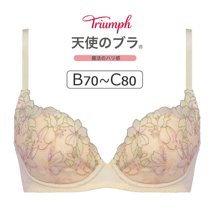 【18％OFF】トリンプ 天使のブラ 魔法のハリ感 TR596シリーズ ブラジャー単品 BCカップ アンダー65/70/75/80cm TR596WHUのサムネイル