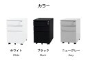 【全品P5倍!20時から4時間限定】デスクワゴン 完成品 サイドワゴン 1年安心保証 オフィスワゴン 大容量 3段 組立て不要 キャスター付き 鍵付き ホワイト ブラック サイドデスク ワゴン A4 ファイル デスクキャビネット 60cm 収納 脇机 事務机 3