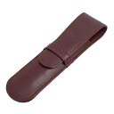【中古】Cartier カルティエ 2本差し ペンケース ボルドー【いおき質店】