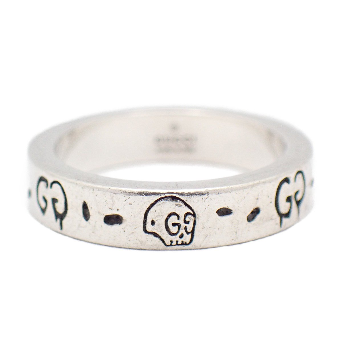 Rakuten - 【中古】GUCCI グッチ ゴースト リング 指輪 シルバー925 8.5号【いおき質店】
