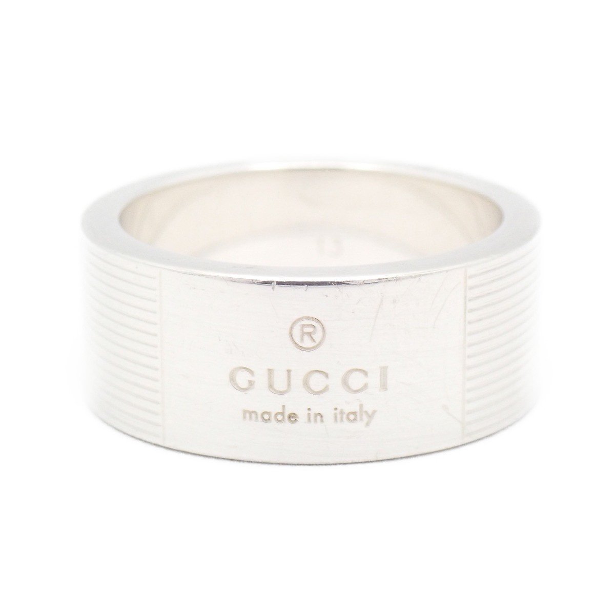 【中古】GUCCI グッチ ロゴ リング 指
