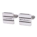 【中古】BVLGARI ブルガリ スクエア ストライプ カフス シルバー925【いおき質店】