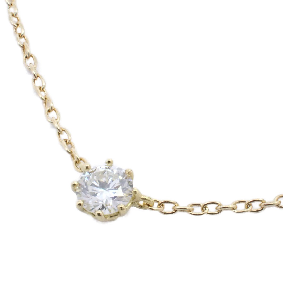 【中古】AHKAH アーカーvivian couture ソルティア ラウンド ネックレス K18YG/ダイヤモンド0.15ct VC196【いおき質店】