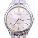 【中古】SEIKO セイコー ドルチェ ラウンド型 クォーツ メンズ 腕時計 シェル文字盤 純正SS ...