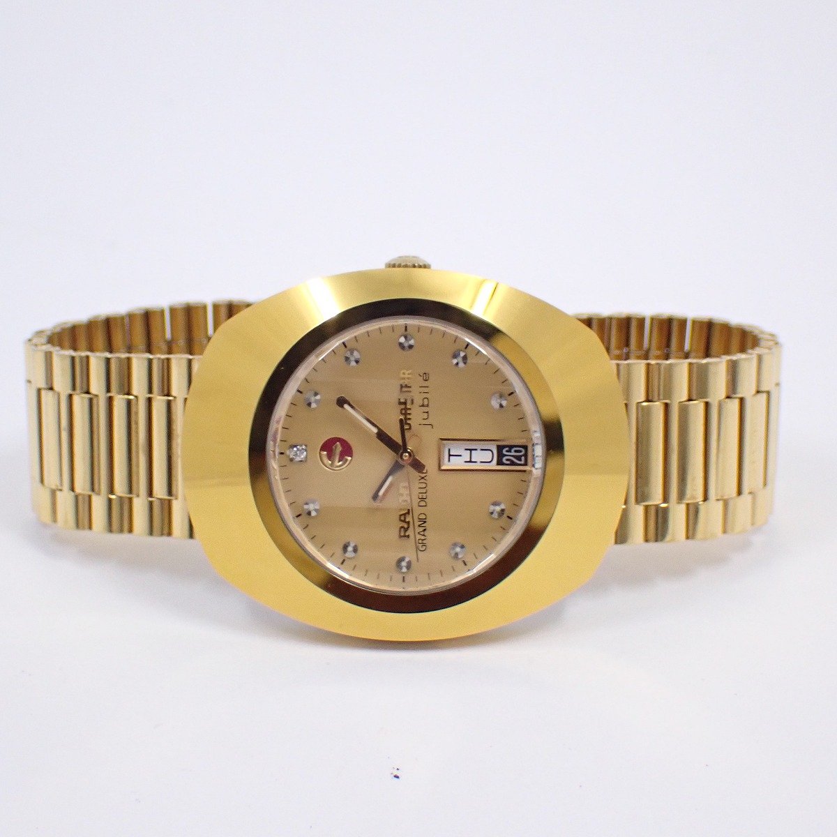 【中古】ラドー ダイヤスター ジュビリー グランドデラックス 限定モデル 自動巻き メンズ 腕時計 1Pダイヤ入り文字盤 648.0413.3【いおき質店】