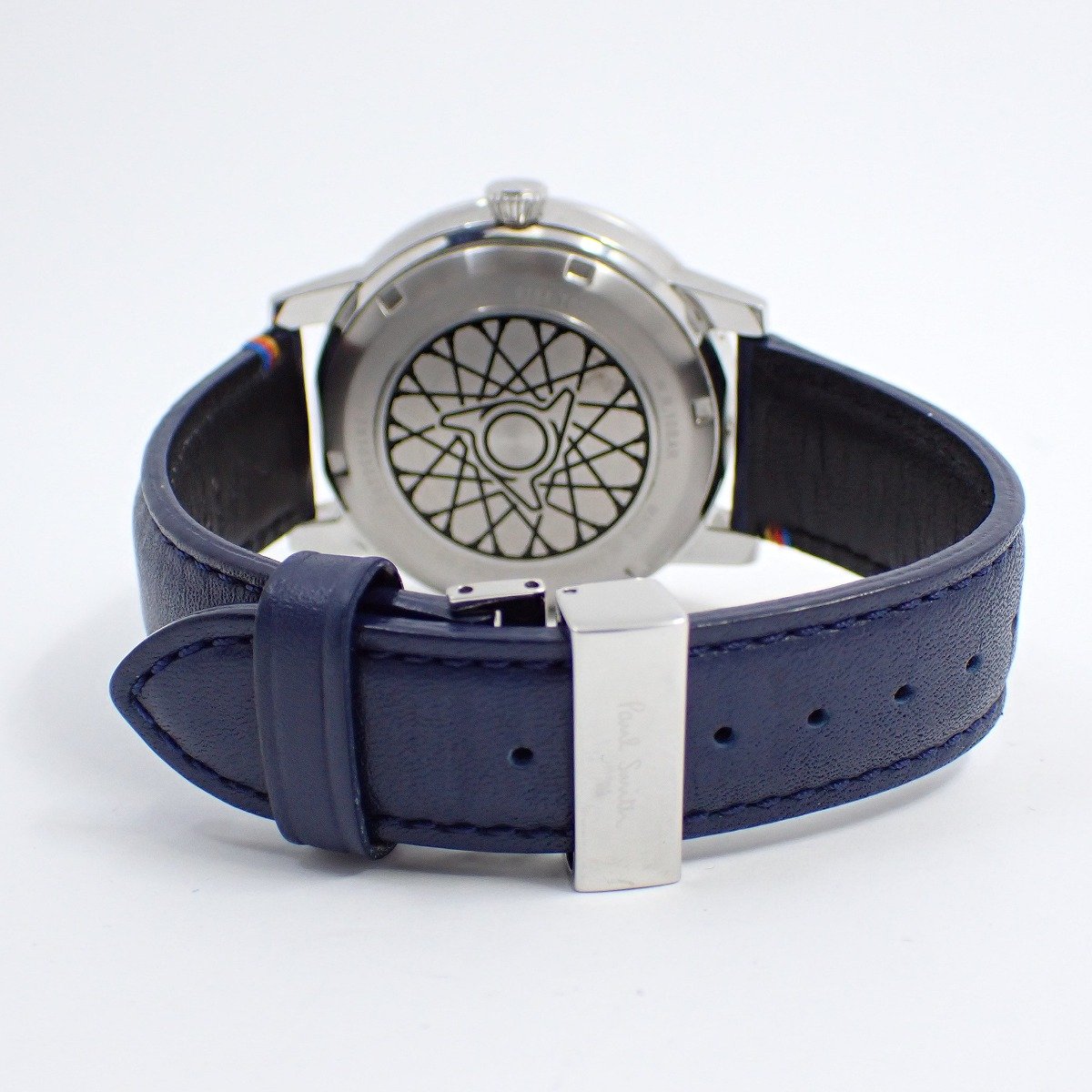【中古】ポールスミス マスターピース 2019 300本限定 自動巻き メンズ 腕時計 青文字盤 純正革ベルト BJ9-011-70【いおき質店】