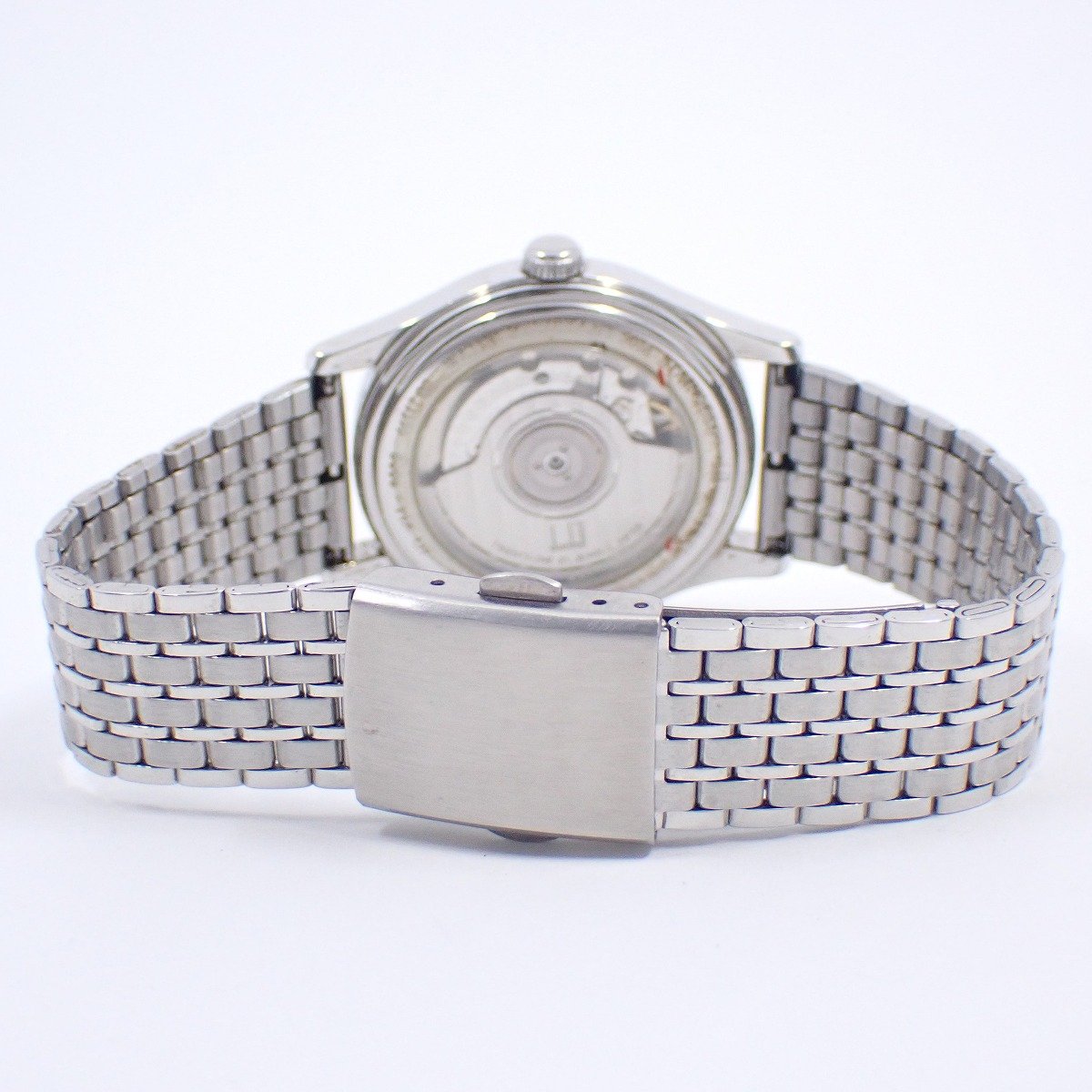 【中古】ダンヒル シティスケープ 自動巻き メンズ 腕時計 白文字盤 社外ベルト 8006【いおき質店】