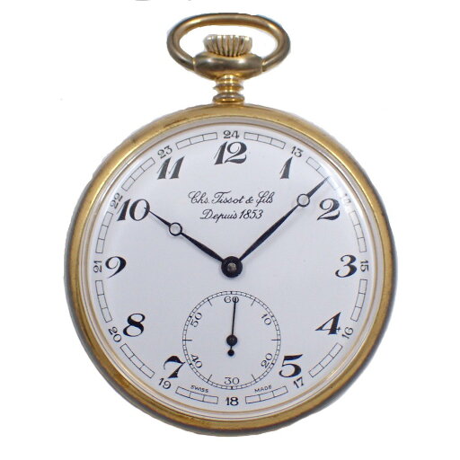 【中古】TISSOT ティソ Chs Tissot & Fils Depuis1853 懐中時計 手巻き スモールセコンド ゴールドGP 白文字盤 T82.4.402.12【いおき質店】 【中古】TISSOT ティソ Chs Tissot & Fils Depuis1853 懐中時計 手巻き スモールセコンド ゴールドGP 白文字盤 T82.4.402.12【いおき質店】
