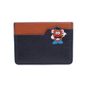 【中古】ANYA HINDMARCH アニヤハインドマーチ Mr Potato Head カードケース レザー ネイビー系【いおき質店】
