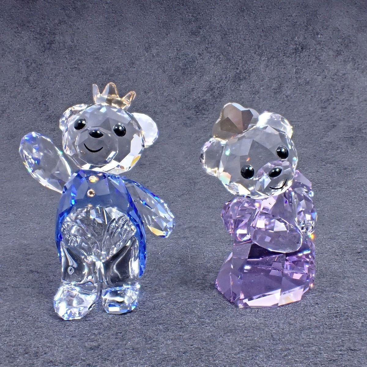 Rakuten - 【中古】SWAROVSKI スワロフスキー フィギュリン 置物 クリスベア プリンス＆プリンセス 5301569 クリスタル【いおき質店】