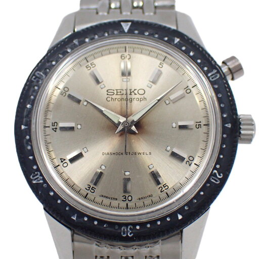 【中古】SEIKO セイコー ワンプッシュクロノグラフ 1968年製 手巻き メンズ 腕時計 シルバー文字盤 純正SSベルト 5719-8992【いおき質店】 【中古】SEIKO セイコー ワンプッシュクロノグラフ 1968年製 手巻き メンズ 腕時計 シルバー文字盤 純正SSベルト 5719-8992【いおき質店】