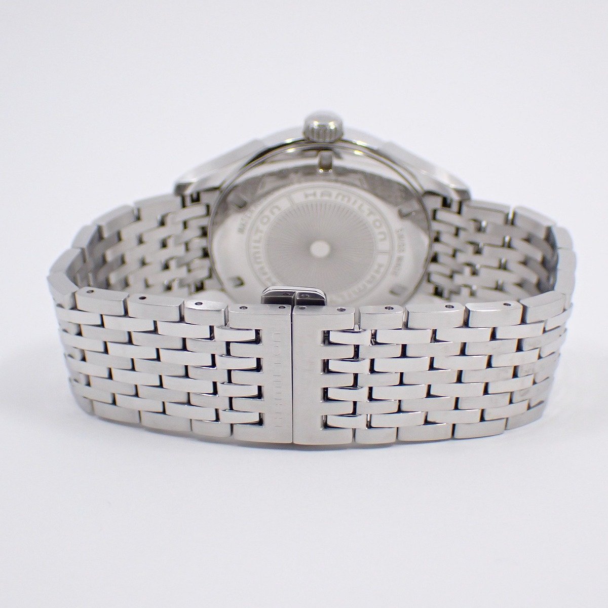 【中古】ハミルトン アメリカン クラシック バリアントオート 自動巻き メンズ 腕時計 シルバー文字盤 純正SSベルト H39515154【いおき質店】