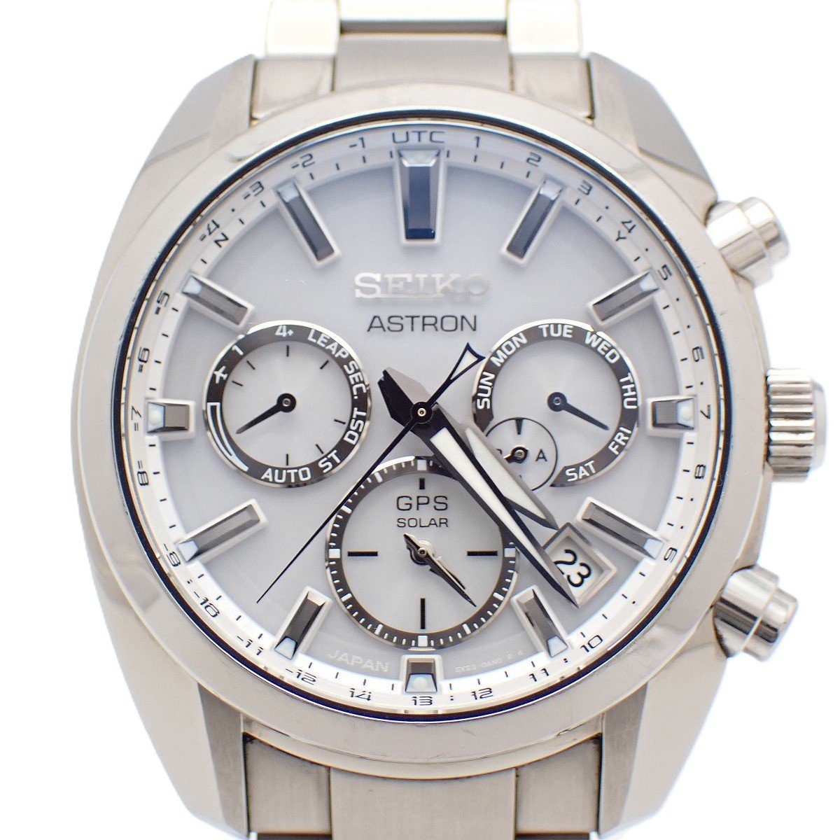 Rakuten - 【中古】SEIKO セイコー アストロン 5Xシリーズ グローバルライン GPS衛星電波ソーラー メンズ 腕時計 白文字盤 SBXC047 / 5X53-0AJ0【いおき質店】