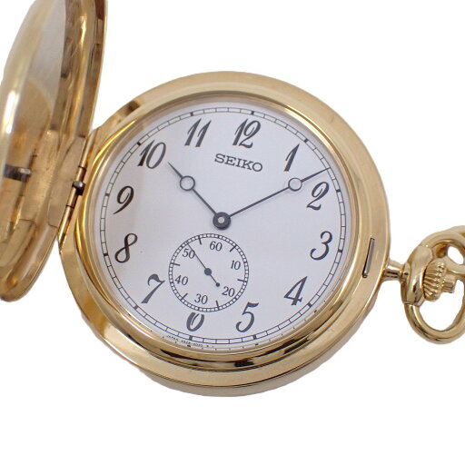 【中古】【裏蓋刻印入り・訳あり品】SEIKO セイコー 懐中時計 手巻き ハンターケース GP スモールセコンド 白文字盤 4S28-0010【いおき質店】 【中古】【裏蓋刻印入り・訳あり品】SEIKO セイコー 懐中時計 手巻き ハンターケース GP スモールセコンド 白文字盤 4S28-0010【いおき質店】