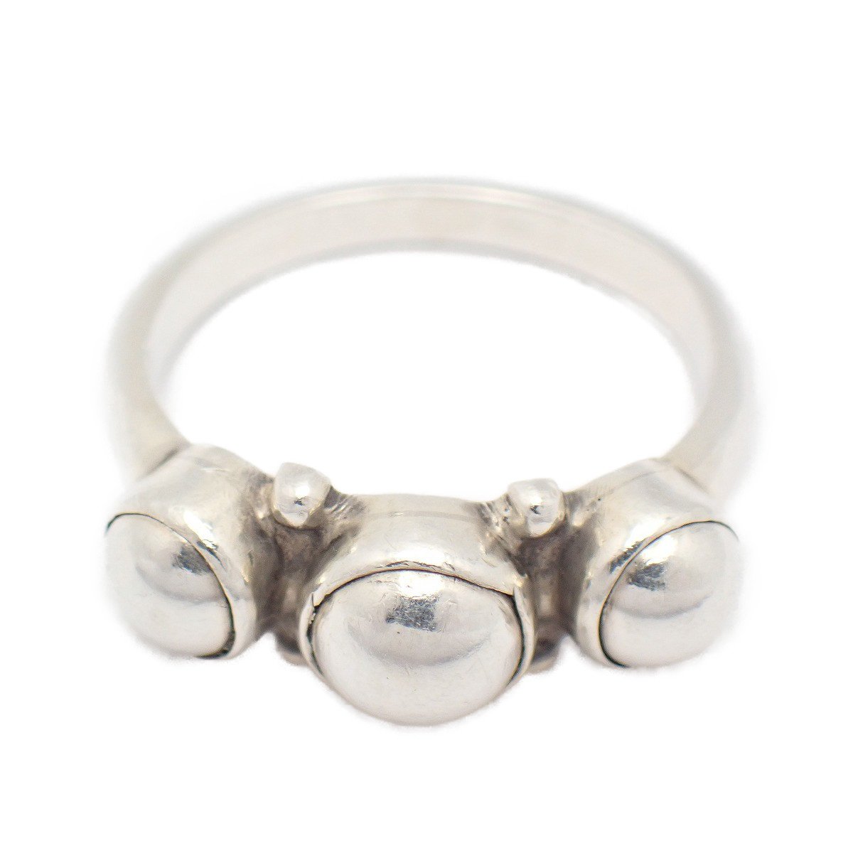 【中古】GEORG JENSEN ジョージジェンセン 3 シルバーボール リング 指輪 シルバー925 10.5号【いおき質店】