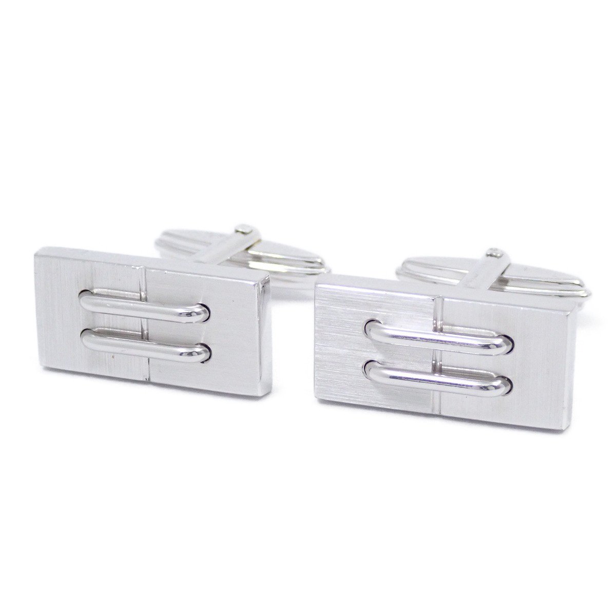 【中古】dunhill ダンヒル 2ライン カフス カフリンクス シルバー925【いおき質店】管理2