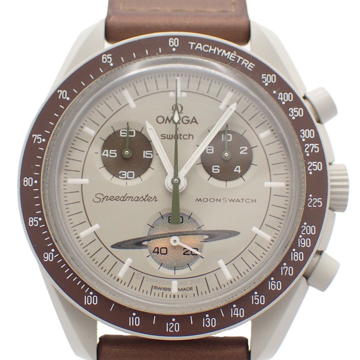 Flik Flak - 【中古】スウォッチ OMEGA × Swatch ミッション トゥ サターン クォーツ メンズ 腕時計 純正ベルト SO33T100【いおき質店】