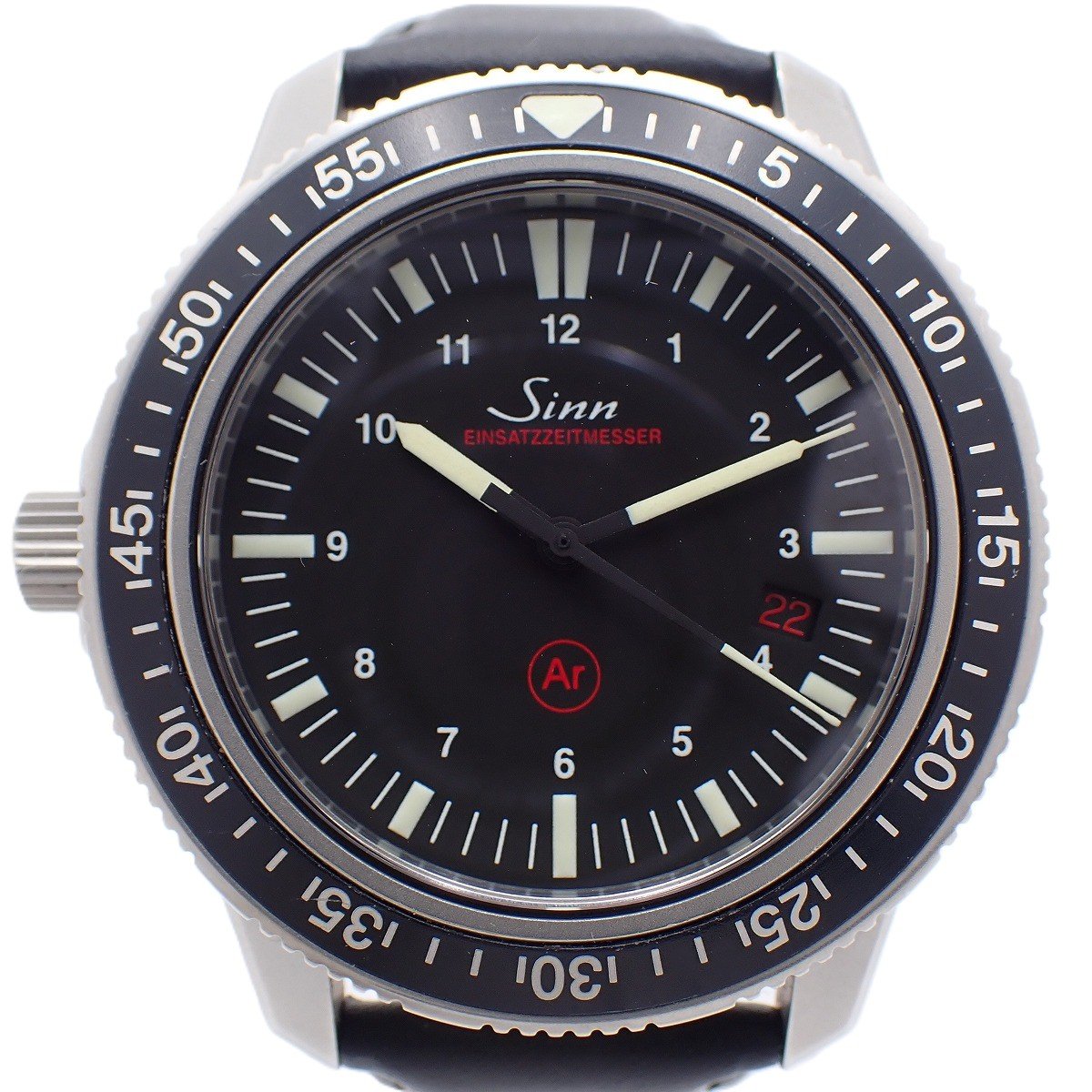 Rakuten - 【中古】Sinn ジン 603 EZM-3 自動巻き メンズ 腕時計 黒文字盤 社外ベルト・純正尾錠【いおき質店】