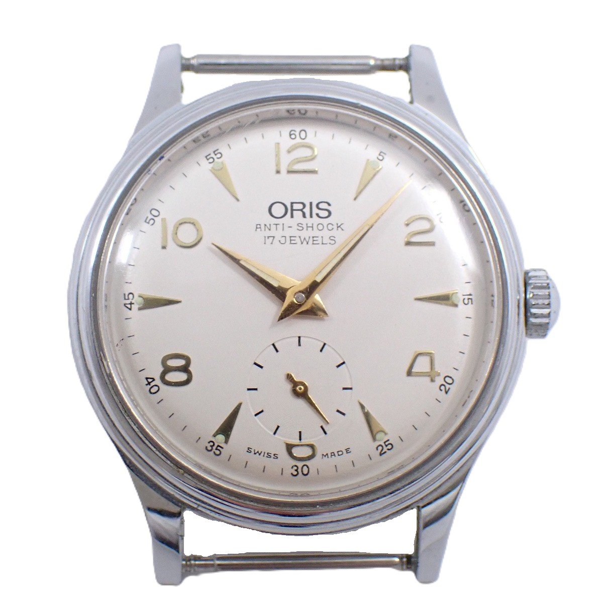 【中古】オリス ボーイズ 手巻き 腕時計 スモールセコンド シルバー文字盤 7312 本体のみ【いおき質店】