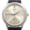 【中古】【訳あり品】SEIKO グランドセイコー GS クォーツ メンズ 腕時計 シルバー文字盤 社外革ベルト 9581-7000【いおき質店】
