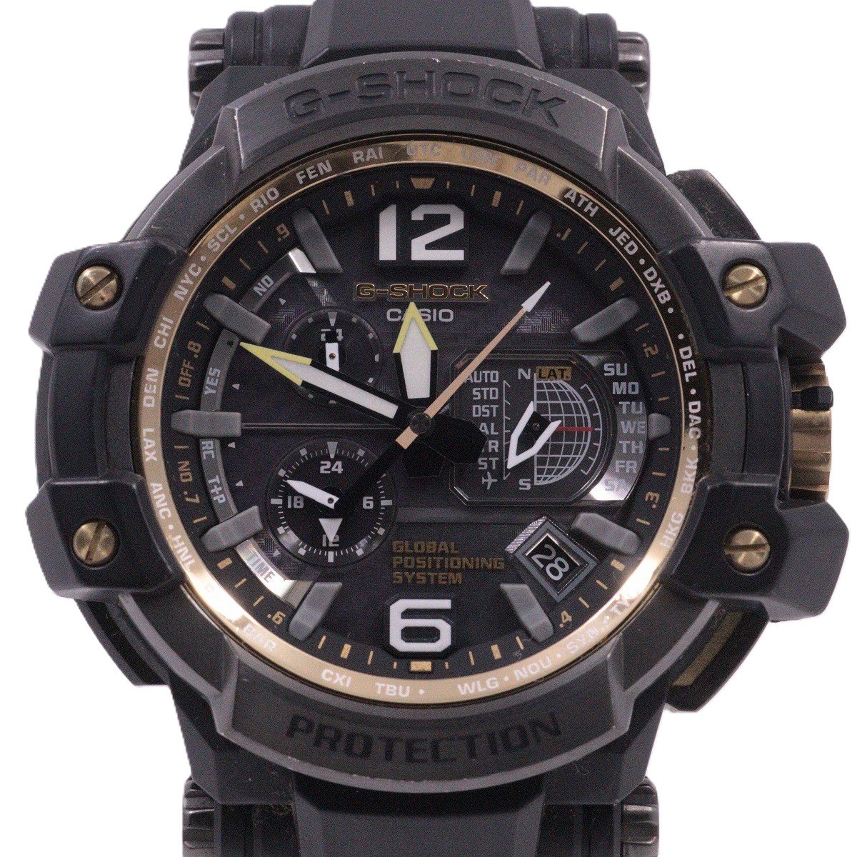 【中古】カシオ G-SHOCK グラビティマスター スカイコックピット GPS電波ソーラー 腕時計 コンポジットバンド GPW-1000FC-1A9JF【いおき質店】