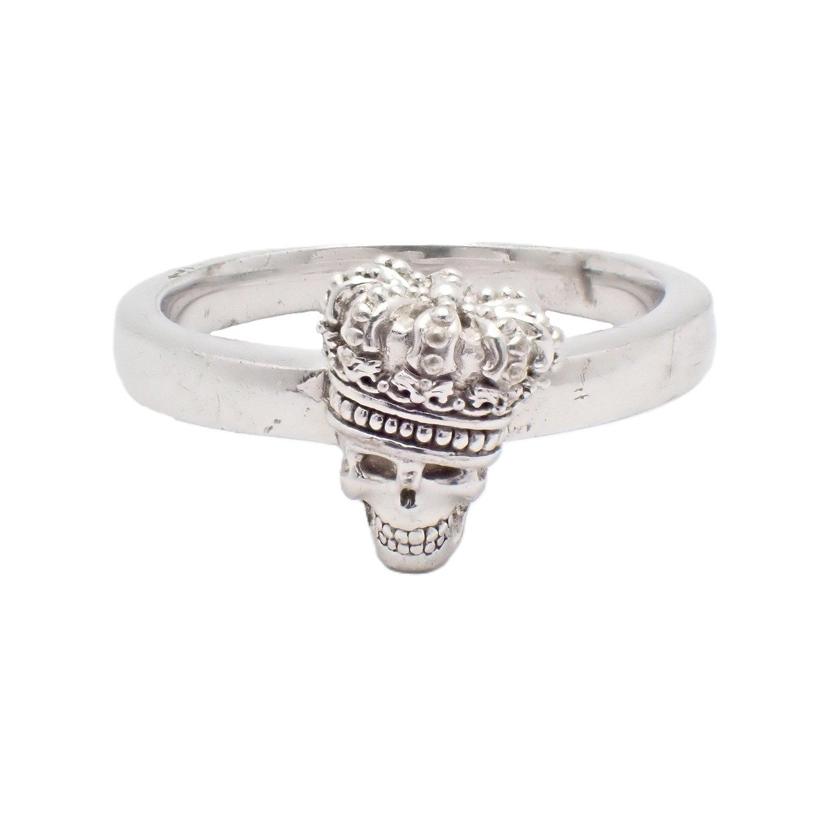 Pinky Ring - 【中古】JUSTIN DAVIS ジャスティンデイビス クラウンスカル ピンキーリング 指輪 シルバー925 4号【いおき質店】