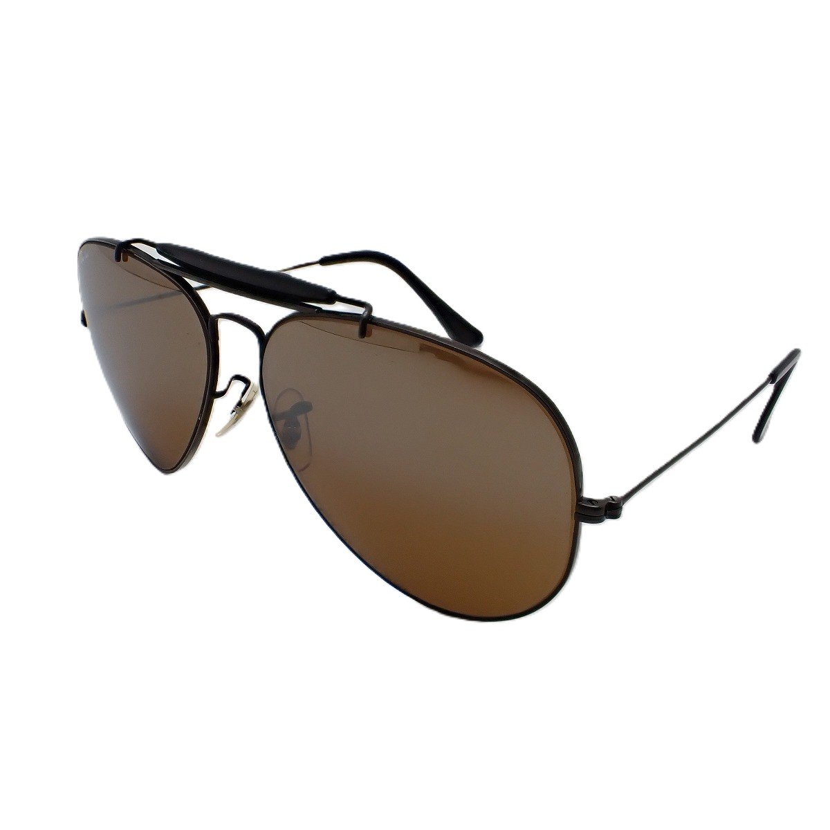 Rakuten - 【中古】B＆L Ray-Ban レイバン アウトドア―ズマン ティアドロップ サングラス ブラック ブラウン系レンズ 【いおき質店】