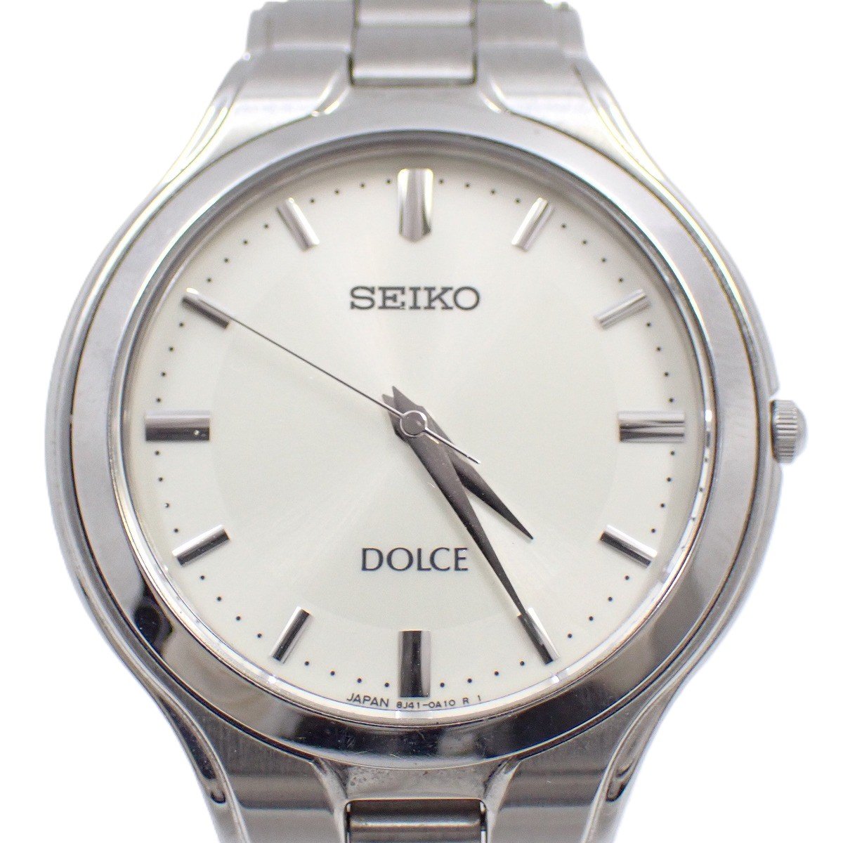 【中古】SEIKO セイコー ドルチェ クォーツ メンズ 腕時計 シルバー文字盤 純正SSベルト SACM107 / 8J41-0A10【いおき質店】のサムネイル