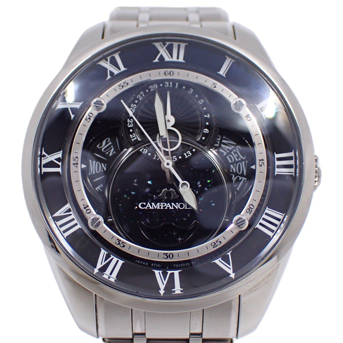 【中古】シチズン カンパノラ 天彩星(あまいろほし) エコドライブ メンズ 腕時計 トリプルカレンダー ムーンフェイズ BU0020-71E【いおき質店】