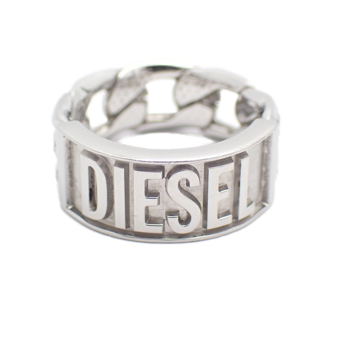 Rakuten - 【中古】DIESEL ディーゼル チェーン リング 指輪 ステンレス 表記8 16号【いおき質店】