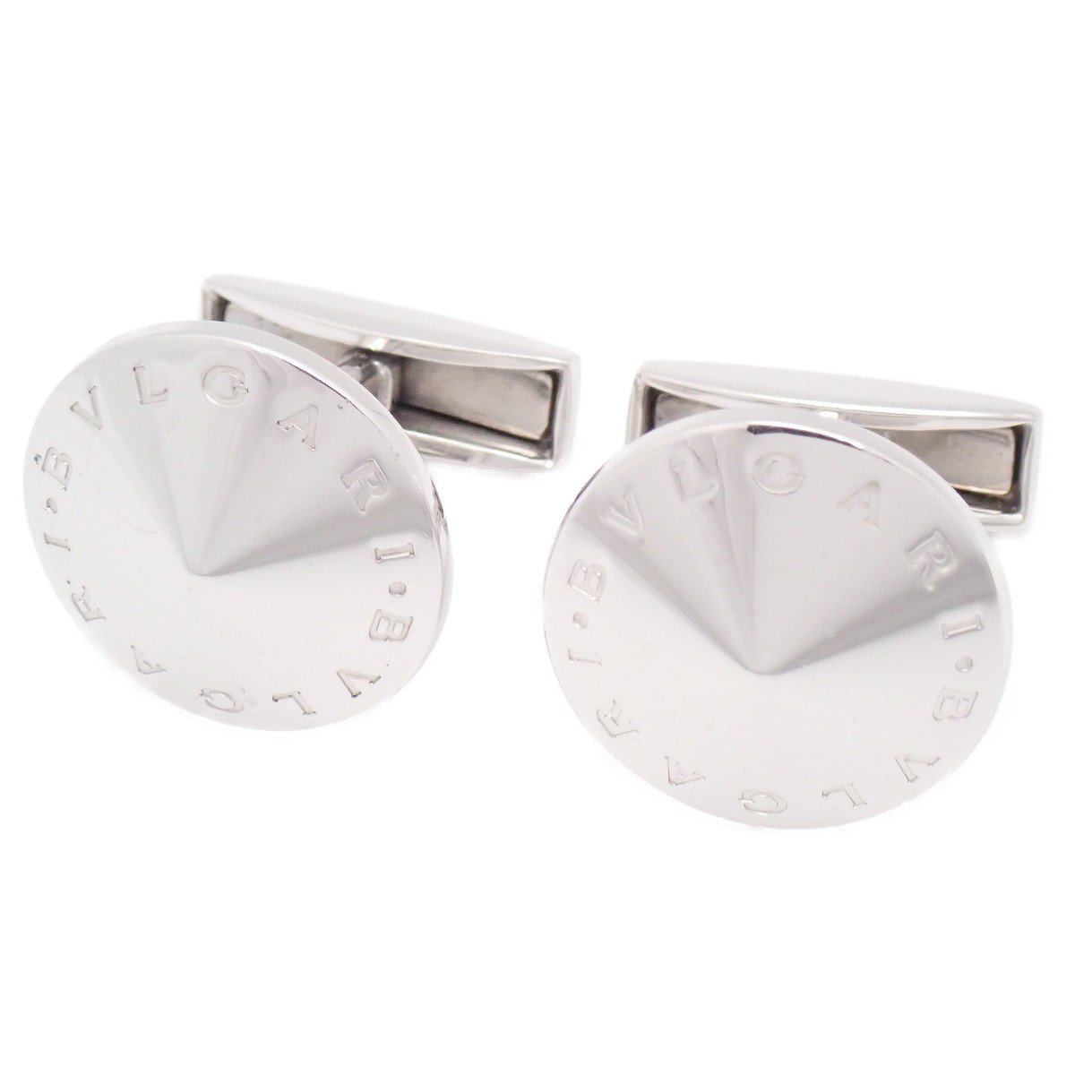 Rakuten - 【中古】BVLGARI ブルガリブルガリ ラウンド カフス カフリンクス シルバー925【いおき質店】
