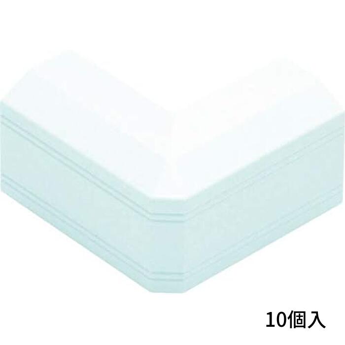 [10個入] マサル工業 デズミ 1号 ホワイト ニュー・エフモール付属品 SFMD12