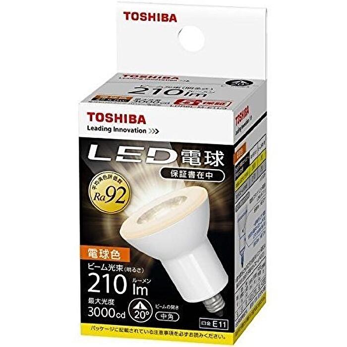 【仕様】 ●口金:E11のLED電球です 【仕様】 ●口金:E11 ●質量:58 g ●最大光度:3.000 cd ●ビームの開き:20 ° ●ビーム光束:210 lm ●全光束:(420) lm ●色温度:2700 K ●定格寿命:40.000 h ●定格消費電力:5.8 W ●光源色:電球色 ●寸法外径:50 mm ●寸法全長:66 mm ●周波数:50/60 ●定格入力電圧:100 ●定格入力電流:0.099 A ●平均演色評価数:Ra92 ●本体:白 ●エネルギー消費効率:72.4 lm/W