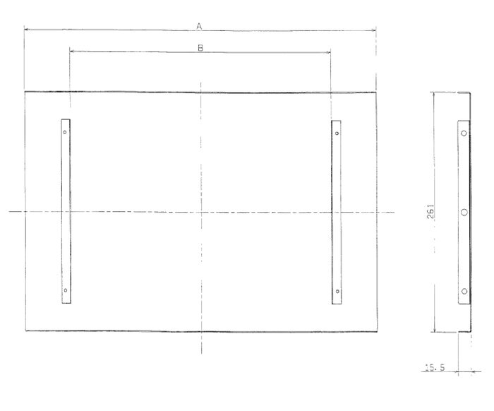 電材アイオライトの◇◇【アウトレット】三菱 GK-09P エアーカーテン用部材 産業用換気送風機 [別売] システム部材（化粧パネル）｜アングル3
