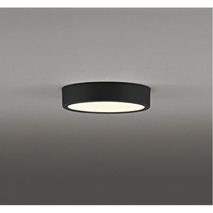 Rakuten - オーデリック 小形シーリングライト LED一体型 電球色 非調光 配光角112° 白熱灯器具100Wクラス 壁面・天井面・傾斜面取付兼用 ブラック OL251753R